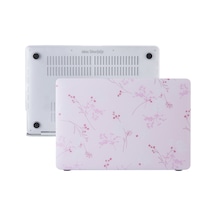 Apple Uyumlu MacBook Air Kılıf HardCase Touch ID A1932 A2179 A2337 Flower05