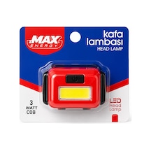 Zmax Energy Max-3146 Kafa Lambası Fener 4.5v 3w Cob Led 120lümen 3-kademe Işık Ayarı- Flaşör Pilli - 12'li Paket
