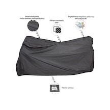 Vexo Plus Motosiklet Branda Siyah