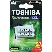 Toshıba 1.2v 950 Mah Ni-mh Aaa Şarj Edilebilir İnce Kalem Pil 2'l