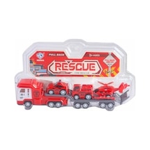1:60 Çekbırak Taşıyıcı Tır Rescue Çok Renkli