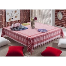 Gözde 170X170 Cm. Kareli Desen Üçlü Sofra Bezi / Masa Örtüsü (422666201)-Renkli