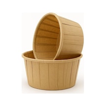 50'li Kraft Cupcake Kalıbı, Muffin Kek Kalıbı, Kek Kapsülü, Airfryer Uyumlu Çok Renkli