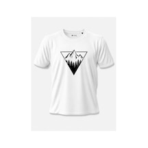 North Whiskers Dağ Ve Orman Temalı T-shirt - %100 Pamuk Beyaz - 874909212 Beyaz - 874909212 Beyaz