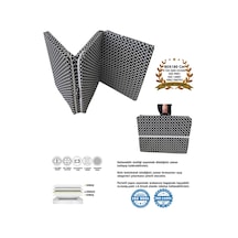 Katlanır Yatak Yer Yatağı Sünger Yatak Taşınabilen Tek Kişilik 80x180 Kara Çatı 6 Cm