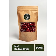 Narlı Badem Draje - İri Badem Ve Nar Lezzeti 500gr