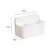 Suofeng Banyo Sıvı Akıtma Rakusu - Delme Yok Kurulum - Duvar Takıklı Sabun/ev Aletleri Depolama Rafı Beyaz, İki Bölmeli Diğer