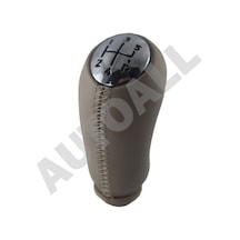 Megane 2 Bej Renk Deri Vites Topuzu siyah