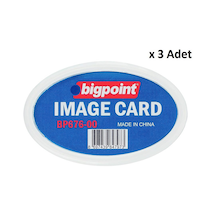 Bigpoint Akrilik İsimlik Oval Şeffaf X 3 Adet Diğer