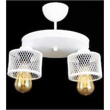 Ikili Kafes Model Modern Plafonyer Avize L