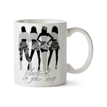 Black Pink İn Your Area İki Tarafı Baskılı Kupa Bardak.jpg Çok Renkli