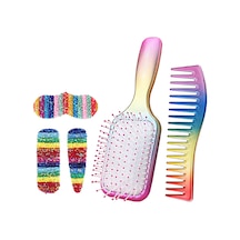 Samdoo Kişisel Bakım Saç Seti: Saç Tarak, Tüyler, 3 Adet Saç Klipsi - Anti Statik, Scalp Masajı, Ev Kullanıma Uygun