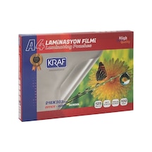 Kraf Pvc Laminasyon Filmi A4 Parlak 125 Mikron