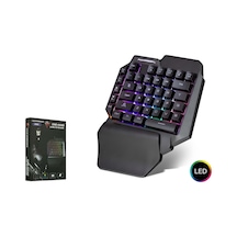 Hadron G504 Usb Kablolu Tek El Oyuncu Q Klavye (PubG Desteklemez)
