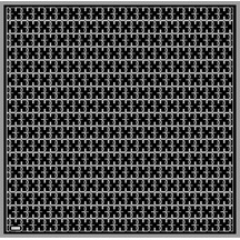 BELLİ Saf İpek Eşarp 4102d Twill İpek - 90 X 90 / Siyah - Beyaz Siyah - Beyaz