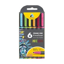 Adel Prime Ink Fineliner 6'lı Neon