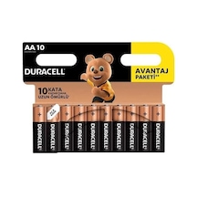 PİL DURACELL BASIC KALEM AA 10'LU (PAKET)