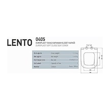 Nkp Lento Yavaş Kapanan Klozet Kapağı Duroplast Diğer