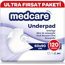 Medcare Yatak Koruyucu Ultra Paket Yatak Örtüsü 60 x 90 CM 120 Adet