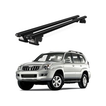 Venüs Toyota Land Cruiser 120 2002-2009 Uyumlu Siyah Ara Atkı Port Bagaj Tavan Barı