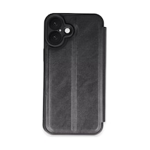 Newface Apple İphone 16 Kılıf Flip Cover - Siyah