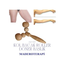 Ahşap Maderoterapi İç Kol Baldır- Bacak Roller Karışık