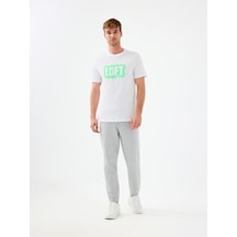 Regular Fit Erkek Tshirt K.kol White&green