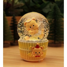 Melek Ayıcık Işıklı Ve Müzikli Kar Küresi Büyük Boy - B