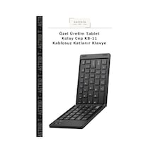 Özel Üretim Tablet Kolay Cep Kb-11 Kablosuz Katlanır Klavye