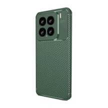 Xiaomi Mi 15 Kılıf Auto Focus Karbon Kapak - Koyu Yeşil Koyu Yesil