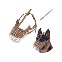 Pasha Pet İri Irk Metal Köpek Ağızlığı 43 Cm Xxl