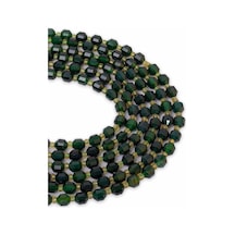 6 x 5 MM Yeşil Akik Taşı Dizi Mavi