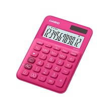 Casio Hesap Makinesi 12 Hane Ms-20uc-rd Koyu Pembe Masaüstü Çok Renkli