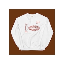 Tarzsokak Whole Lotta Red Sweatshirt Beyaz