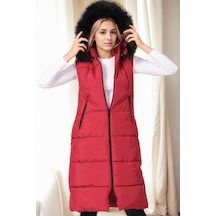 Z9741 Dewberry Bayan Yelek-bordo Bordo