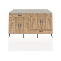 Kronos Konsol 5 Raflı 2 Çekmeceli 4 Kapaklı 176x59x99 Aytaşı-çam Aytaşı-çam