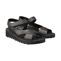 Pierre Cardin Deri Cırtlı Anatomik Bayan Sandalet Ayakkabı 001