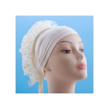 Epilons Zenviac456 Fırfırlı Bone Zenviac45678 Krem