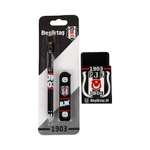 Lisanslı Beşiktaş Versatil Uçlu Kalem , 0.7 Mm Uç Ve Silgi Seti Altın