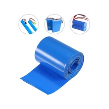 Pvc Isı Büzülme Borusu, Mavi, 75 Mm Çap, 3 Metre, Pil Yalıtımı İçin, 18650 Pil Kablo Kılıfı