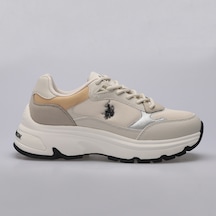 U.S. Polo Assn. 4S VIAVAI 4PR Kadın  Bej Sneaker