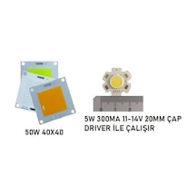 12V 50W 40X40 Cob Led