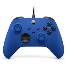 Xbox Serisi Xs İçin Mavi Kablolu Denetleyici Joystick Gamepad Xbox One Pc İçin Video Oyun Denetleyicisi Joypad Controle Çift Titreşim