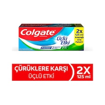3 Adet Colgate Üçlü Etki Diş Macunu 2'li 125 Ml