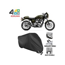 Triumph Thruxton 900 Motosiklet Brandası ( Kilit Uyumlu - Siyah