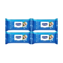 Hasta Vücut Perine Temizleme Islak Mendil Havlu 48 Yaprak Xl 4 Lü Set Plastik Kapaklı XL
