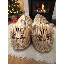 Kadın Kız Çocuk Yumuşak Soft Hayvanlı Kedi Figürlü Panduf Ev Ayakkabısı Taba Kadın Kız Çocuk Yumuşak Soft Hayvanlı Kedi Figürlü Panduf Ev Ayakkabısı Taba