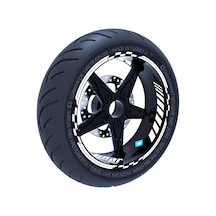 Floresan Beyaz Moto GP İç Dış Jant Şeridi Takım Sticker Çınar Extreme