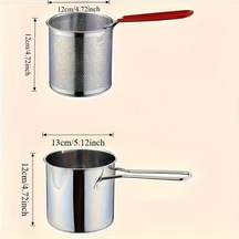 Brightnova Paslanmaz Çelik Derin Yağsız Kızartma Makinesi Ve Kızartma Sepeti İle Dayanıklı Kolay Temizlenebilir Ev Mutfak Eşyası