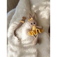 Amigurumi Oyuncak Tavşan Lena Sarı 2li Set